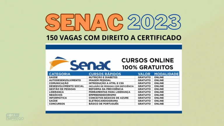 Confira as vagas Disponíveis para os cursos técnicos com certificado
